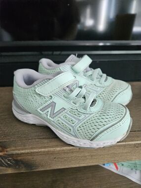 New Balance Kids Mint Green Athletic Sneakers